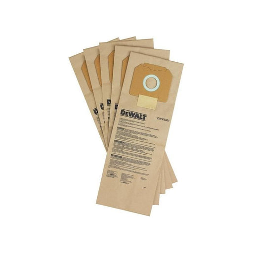 Dewalt Power Tools DWV9401 Paper Dust Bag (Pack 5) DeWALT Power Tools - RockBottom Northampton