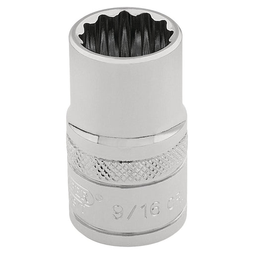 Draper HI-TORQ 12 Point Socket, 3/8" Sq. Dr., 9/16" 49457 Draper - Town Tools 