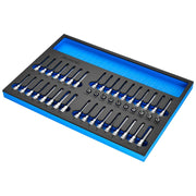 Bunker Resi-Torx, Hexagon, Multi-Tooth/Spline, Ribe Socket Set, 3/8" Sq. Dr. in EVA Foam Inlay Draper - Town Tools