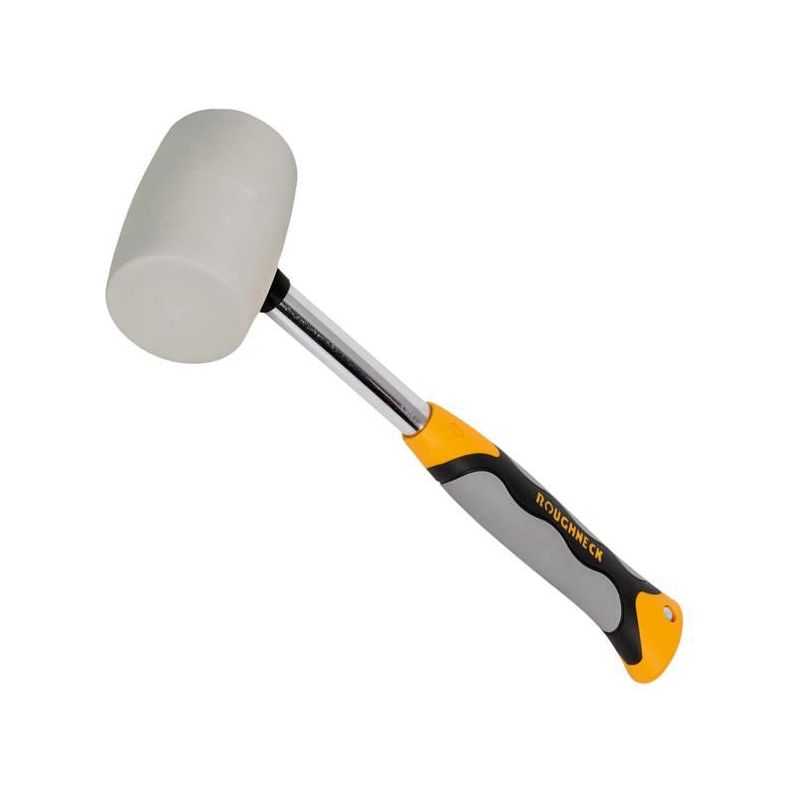 Roughneck Non-Marking White Rubber Mallet 454g (16oz) Roughneck - RockBottom Nothampton