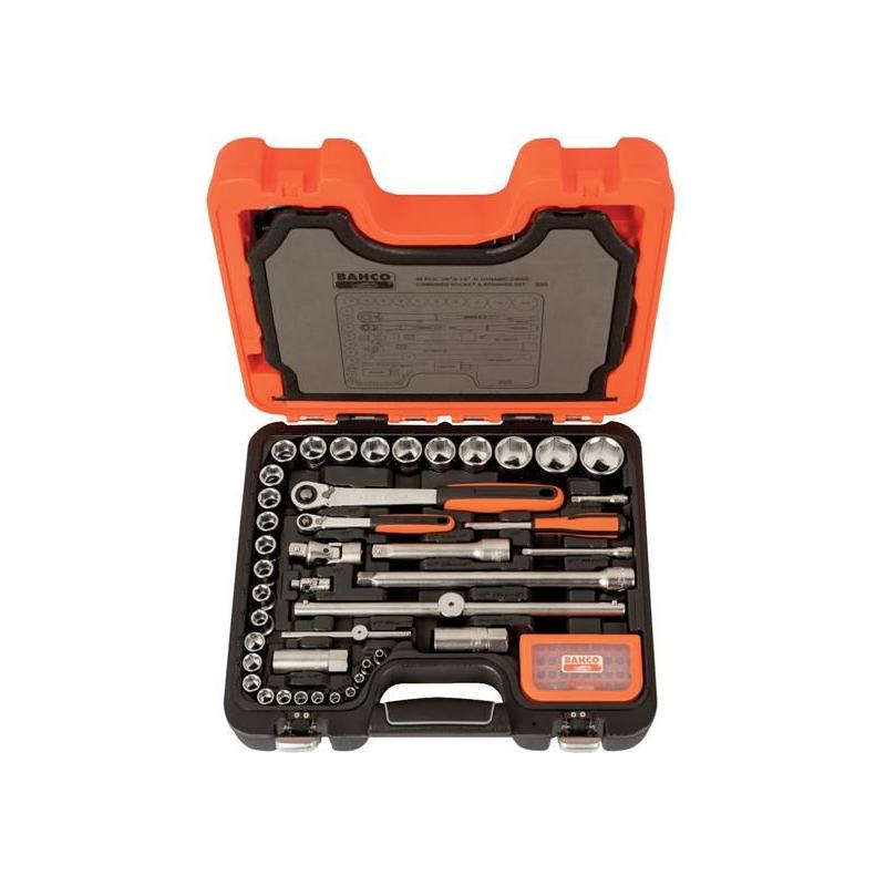 Bahco S95 1/4in & 1/2in Drive Socket & Mech Set, 95 Piece Bahco - RockBottom Northampton