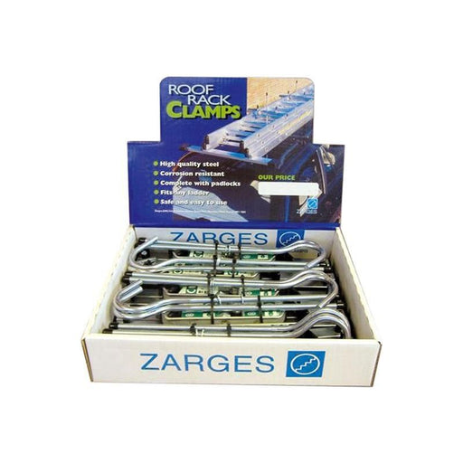 Zarges Roof Rack Clamps Display (5 Pairs) Zarges - RockBottom Northampton