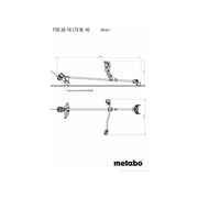 Metabo FSB 36-18 LTX BL 40 Bike Handle Line Trimmer 36V Bare Unit Metabo - RockBottom Northampton