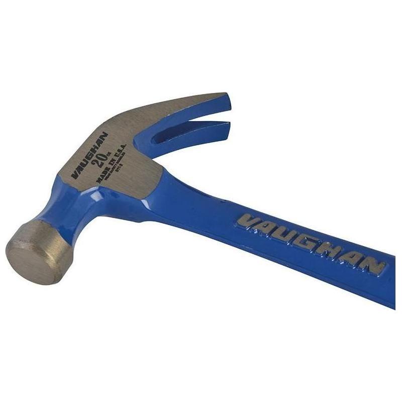 Vaughan R20 Curved Claw Nail Hammer All Steel Smooth Face 570g (20oz) Vaughan - RockBottom Northampton