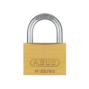 Abus Mechanical 55/60mm Brass Padlock Carded ABUS Mechanical - RockBottom Northampton 