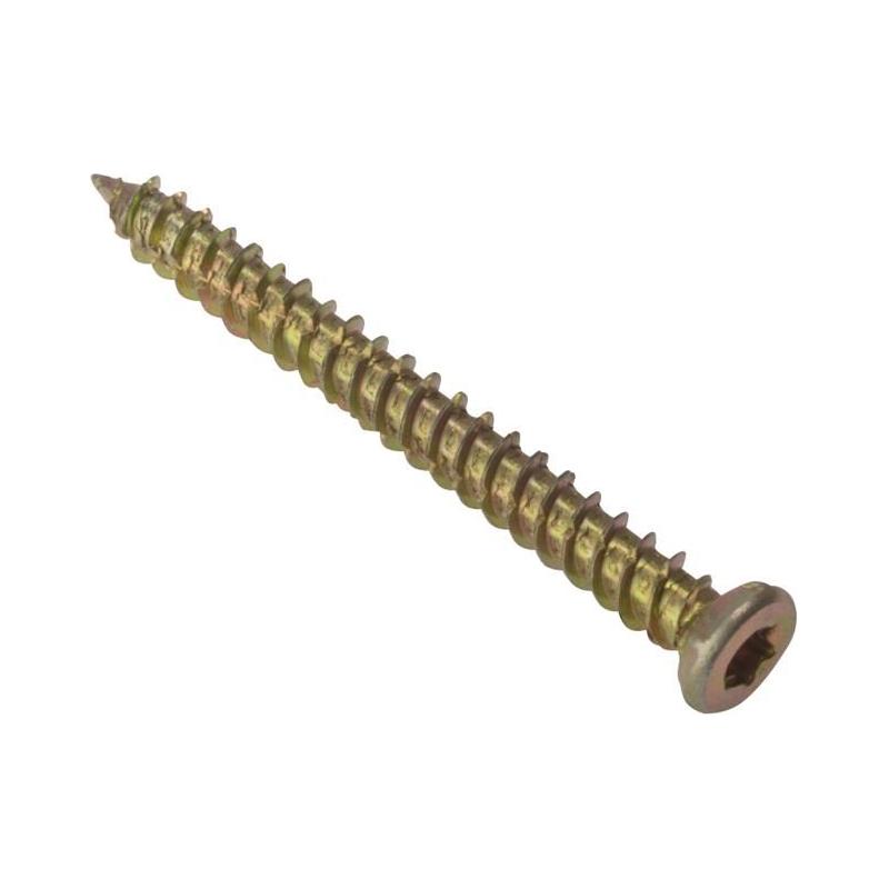 Forgefix Concrete Frame Screw ZYP 7.5 x 62mm Box 100 ForgeFix - RockBottom Northampton
