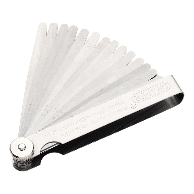 Draper 32 Blade Combination Feeler Gauge Set Draper - Town Tools