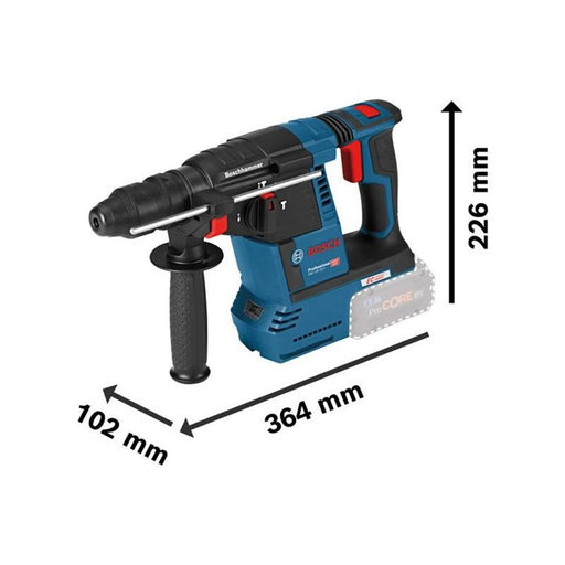 Bosch GBH 18V-26F SDS-Plus Rotary Hammer 18V 2 x 5.0Ah Li-ion Bosch - RockBottom Northampton
