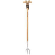 Draper Heritage Stainless Steel Fork With Ash Long Handle 99031 Draper - Town Tools 