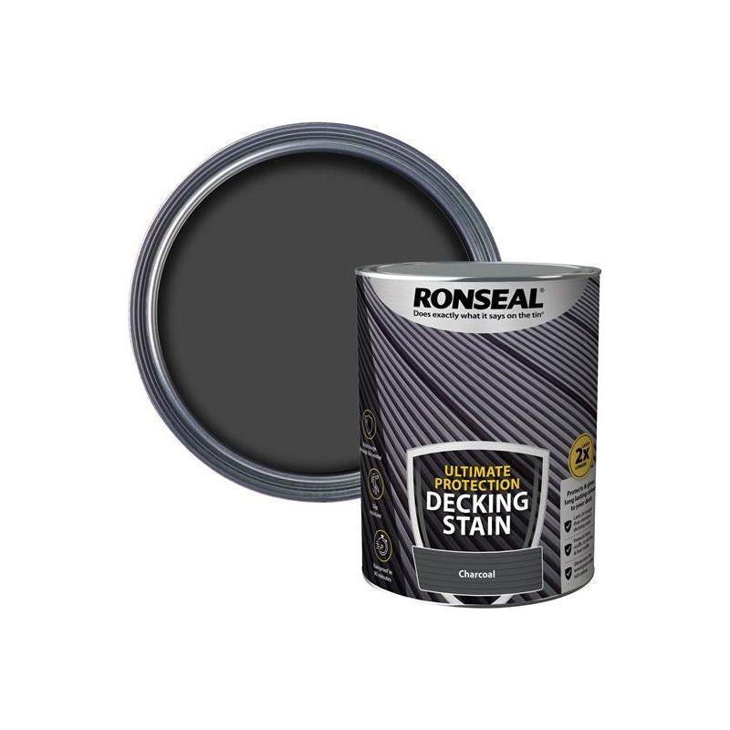Ronseal Ultimate Protection Decking Stain Charcoal 5 litre Ronseal - RockBottom Nothampton