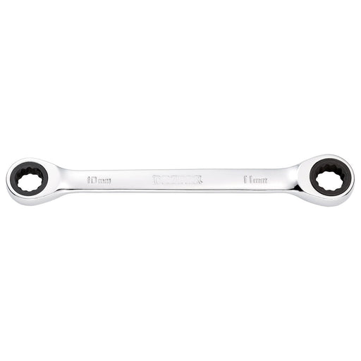 Draper Draper HI-TORQ Metric Double Ratchet Ring Spanner, 10 x 11mm Draper - Town Tools