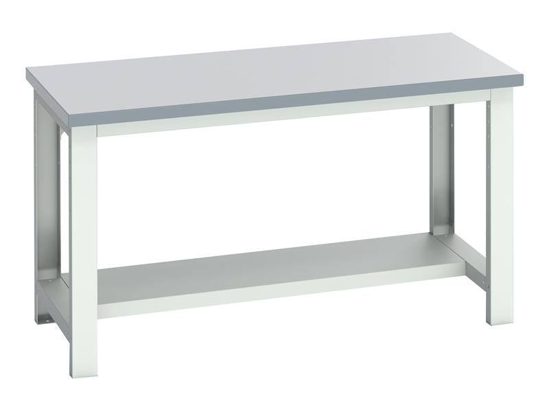 Bott Cubio Bench with Half Shelf, ESD Laminate Clad Top 1500 x 750mm