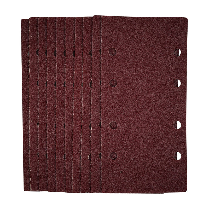 Draper 1/3 Sanding Sheets with Hook and Loop, 93 x 190mm, 40 Grit (Pack of 10) Draper - Town Tools 