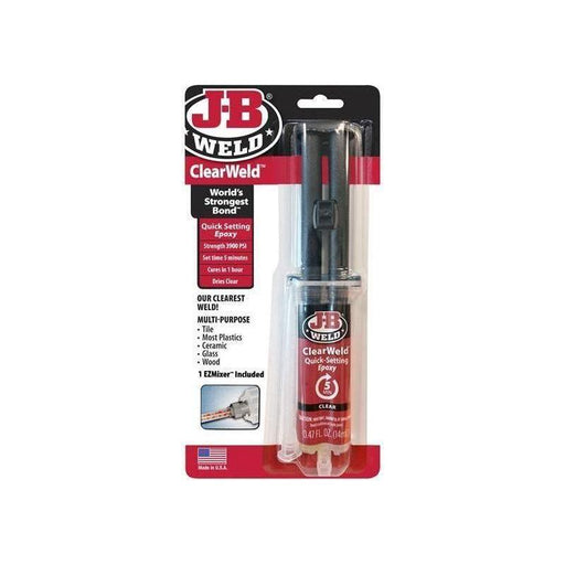 J-B Weld ClearWeld™ Epoxy Syringe 14ml J-B Weld - RockBottom Northampton