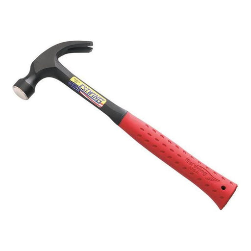 Estwing E3/20C Curved Claw Hammer - Red Vinyl Grip 560g (20oz) Estwing - RockBottom Northamptin