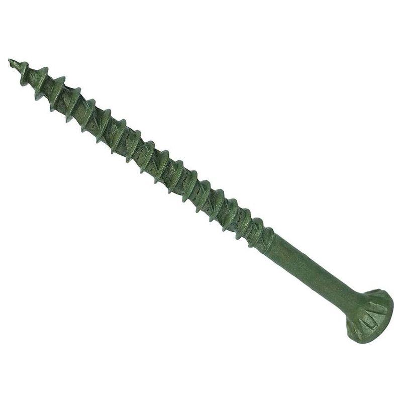 Forgefix ForgeFast TORX® Compatible Decking Screws CSK Green 4.5x75 T25 Tub 400 ForgeFix - RockBottom Northampton