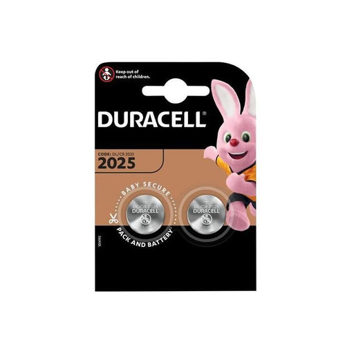 Duracell CR2025 Coin Lithium Battery (Pack 2) Duracell - RockBottom Northampton