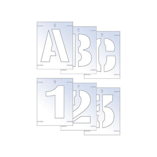 Scan Letter & Number Stencil Kit 50mm Scan - RockBottom Nothampton