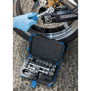 Draper Metric Socket Set, 3/8" Sq. Dr. (18 Piece) 16359 Draper - Town Tools 