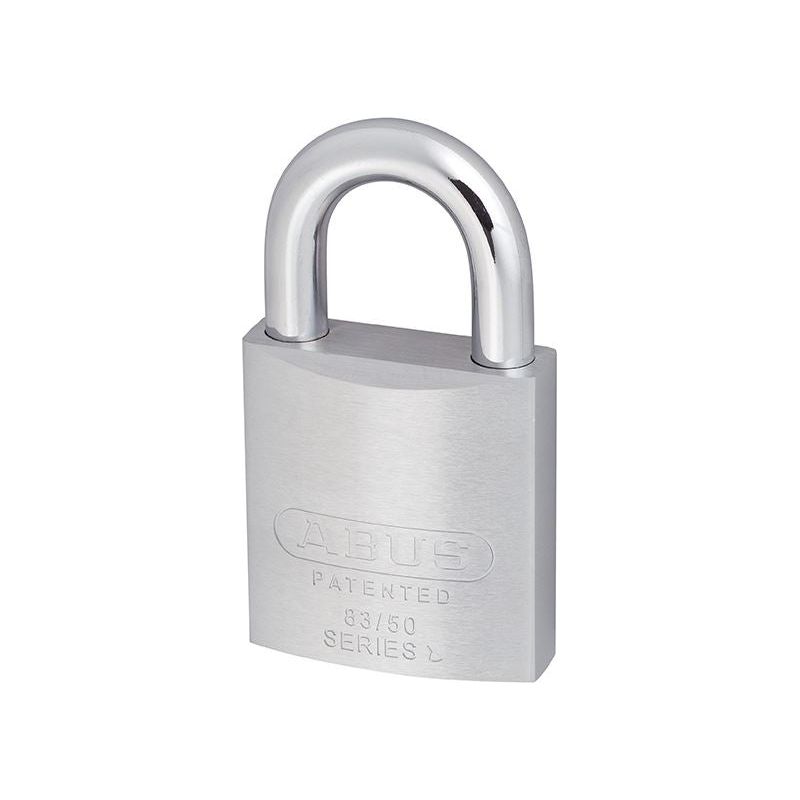 Abus Mechanical 83/50mm Chrome Plated Brass Padlock ABUS Mechanical - RockBottom Northampton 