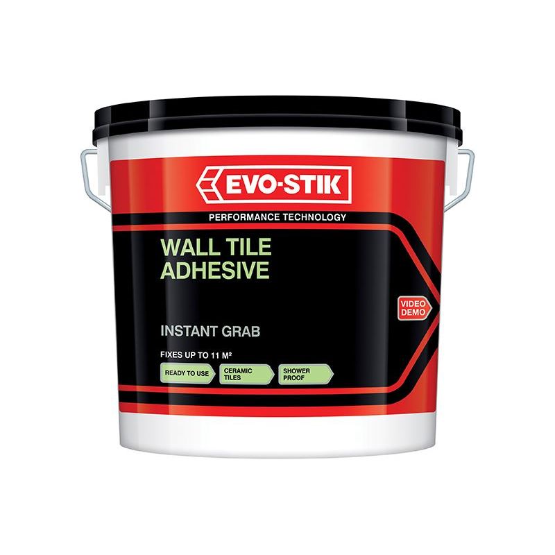 Evo-Stik Instant Grab Wall Tile Adhesive 1 litre EVO-STIK - RockBottom Northamptin
