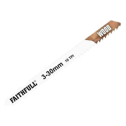 Faithfull Wood Jigsaw Blades Pack of 5 T101B Faithfull - RockBottom Northampton