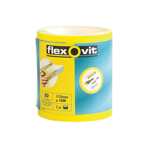 Flexovit High Performance Sanding Roll 115mm x 10m Extra Coarse 40G Flexovit - RockBottom Northampton