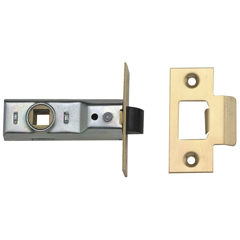 Union Tubular Mortice Latch 2648 Polished Brass 76mm 3in Box UNION - RockBottom Northampton