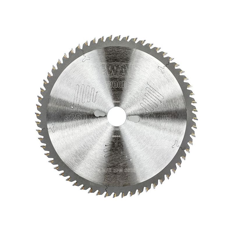 Dewalt Power Tools Series 60 Circular Saw Blade 250 x 30mm x 60T DeWALT Power Tools - RockBottom Northampton