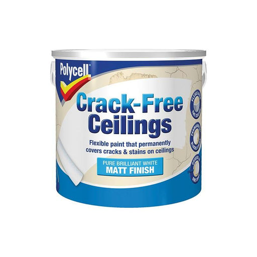 Polycell Crack-Free Ceilings Smooth Matt 2.5 litre Polycell - RockBottom Nothampton