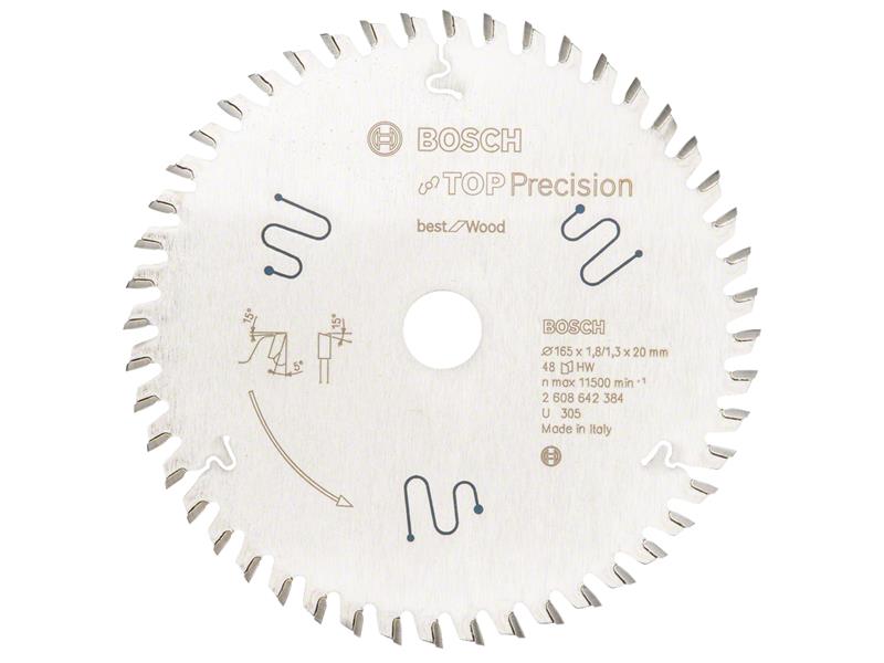Bosch Powertool Accessories Circular Saw Blade 165mm