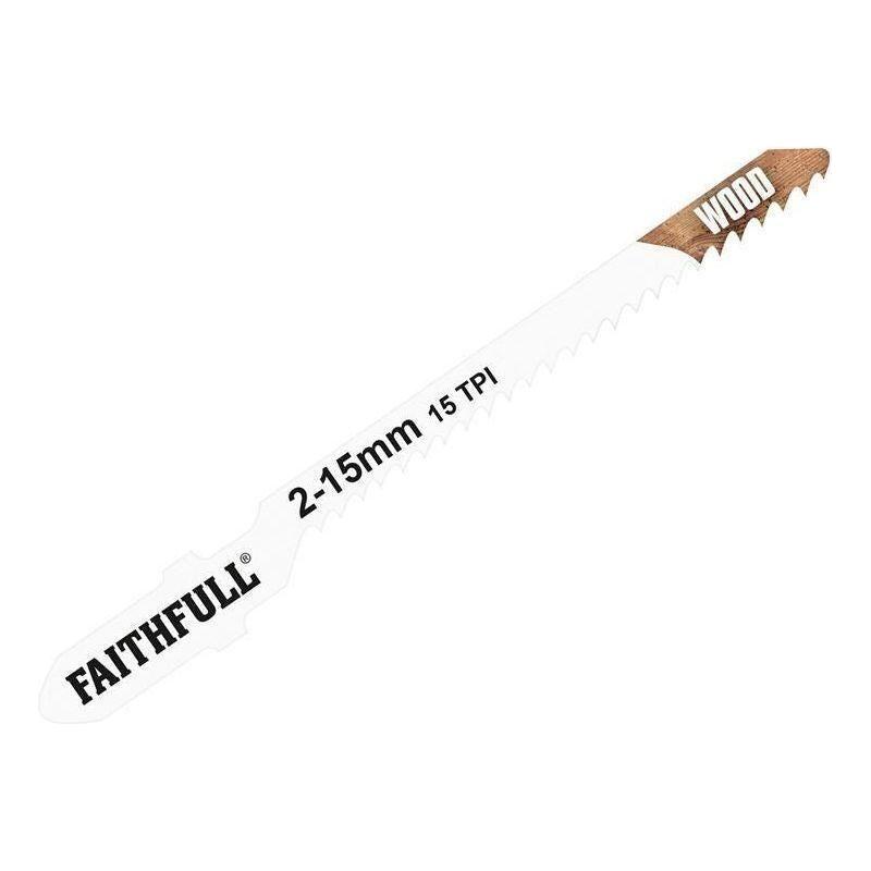 Faithfull Wood Jigsaw Blades Pack of 5 T119BO Faithfull - RockBottom Northampton