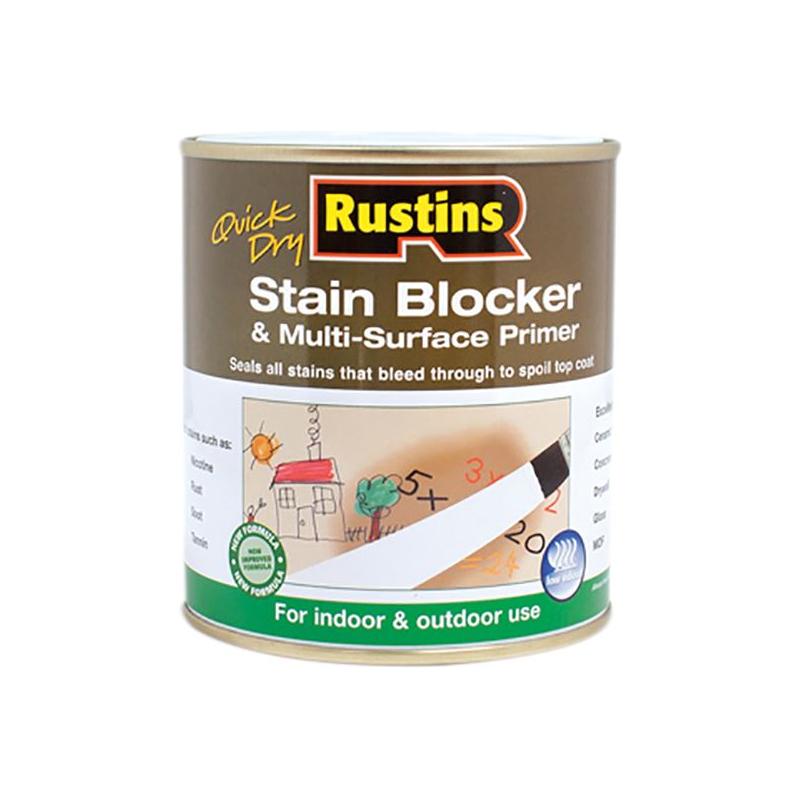 Rustins Quick Dry Stain Block & Multi Surface Primer 500ml Rustins - RockBottom Nothampton