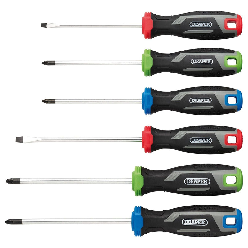 Draper Soft Grip Screwdriver Set (6 Piece) Draper - Town Tools
