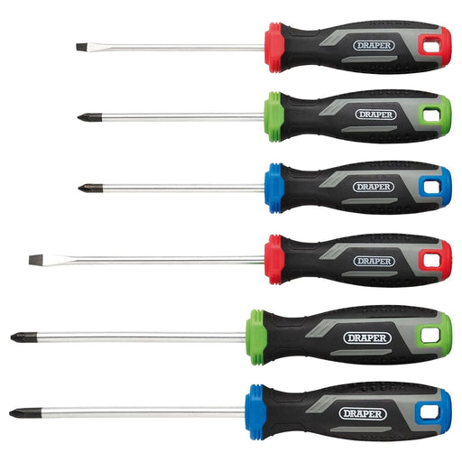 Draper Soft Grip Screwdriver Set (6 Piece) Draper - Town Tools