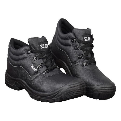 Scan 4 D-Ring Chukka Safety Boots Black UK 6 EUR 40 Scan - RockBottom Nothampton