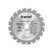 Trend CraftPro Mini Saw Blade 85 x 10mm x 20T Trend - RockBottom Northampton