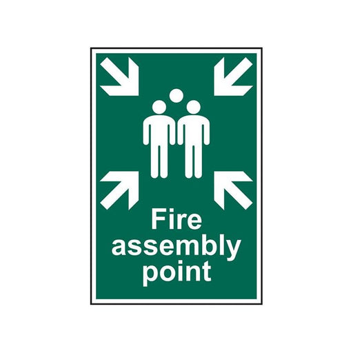 Scan Fire Assembly Point - PVC Sign 200 x 300mm Scan - RockBottom Nothampton