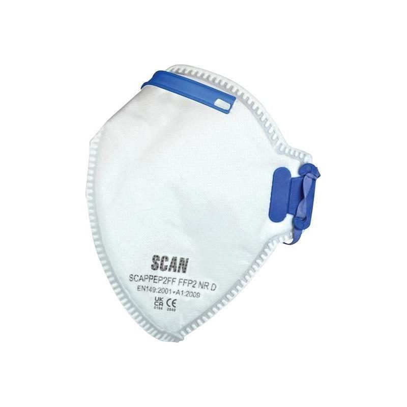 Scan Fold Flat Disposable Mask FFP2 Protection (Pack 3) Scan - RockBottom Nothampton