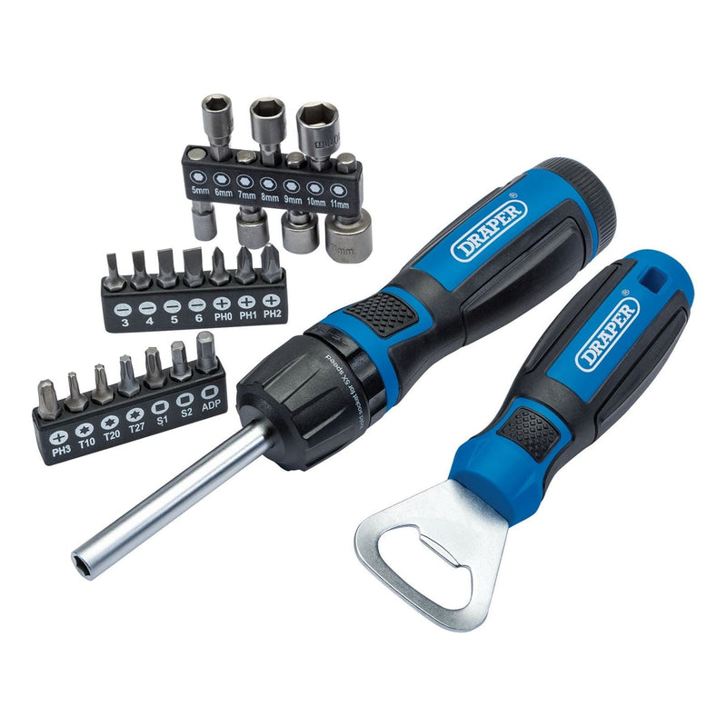 Draper Ratchet Screwdriver (23 Piece) 70443 Draper - Town Tools 