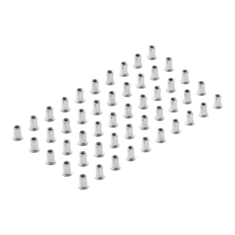 Draper Zinc Plated Threaded Insert Rivet Nuts, M5 x 0.8mm (Pack of 50) Draper - Town Tools