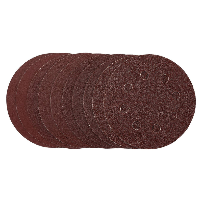 Draper Sanding Discs, 115mm, Hook & Loop, Assorted Grit, (Pack of 10) 53510 Draper - Town Tools 