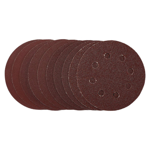 Draper Sanding Discs, 115mm, Hook & Loop, Assorted Grit, (Pack of 10) 53510 Draper - Town Tools 