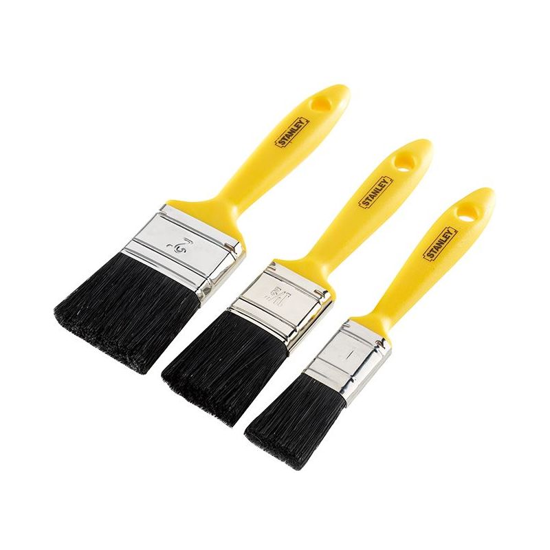 Stanley® Hand Tools Hobby Paint Brush Set of 3 25 38 & 50mm STANLEY® Hand Tools - RockBottom Nothampton
