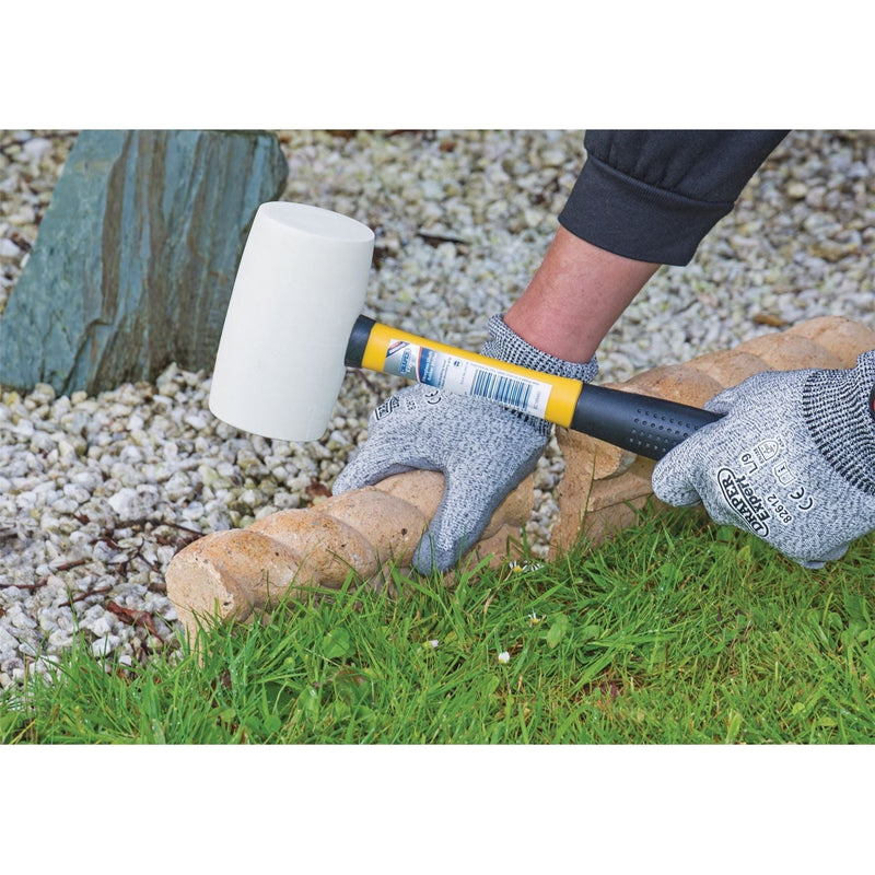 Draper Non-Marking Rubber Head Mallet with Fibreglass Shaft, 680g/24oz 09119 Draper - Town Tools 