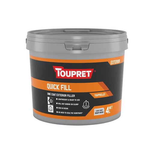 Toupret Quick Fill (Exterior) 4 litre Toupret - RockBottom Northampton