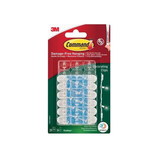 Command™ Clear Outdoor Decorating Clips (Pack 20) Command™ - NorthantsTrade Northampton