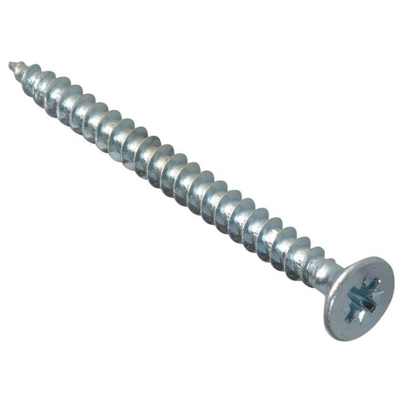Forgefix Multi-Purpose Pozi Compatible Screw CSK ST ZP 5 x 60mm Box 100 ForgeFix - RockBottom Northampton