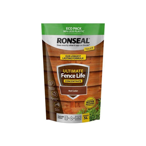 Ronseal Ultimate Fence Life Concentrate Red Cedar 950ml Ronseal - RockBottom Nothampton