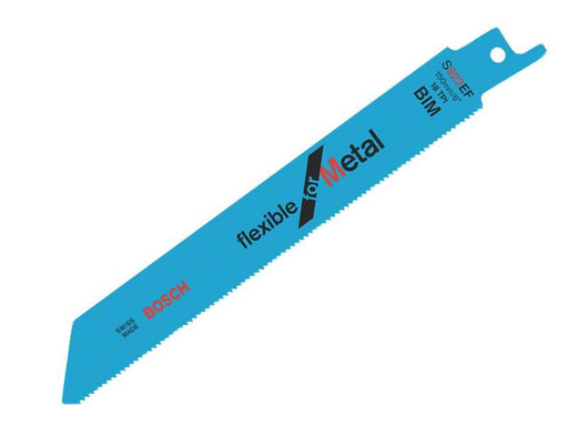 Bosch Powertool Accessories S 922 EF Flexible for Metal Reciprocating Saw Blade 150mm 18 TPI Pack of 5 Bosch Powertool Accessories - NorthantsTrade Northampton